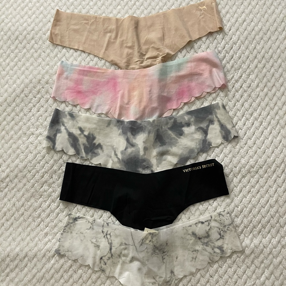 NWOT VS/Pink no show Thongs bundle of 5